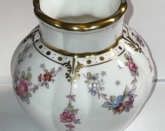 Royal Crown Derby, Royal Antoinette, Trinket Dish and Pot Vase