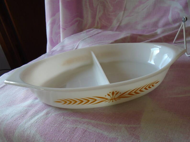 Vintage Pyrex Divided Serving Dish 12 & 1/2 Royal Etsy