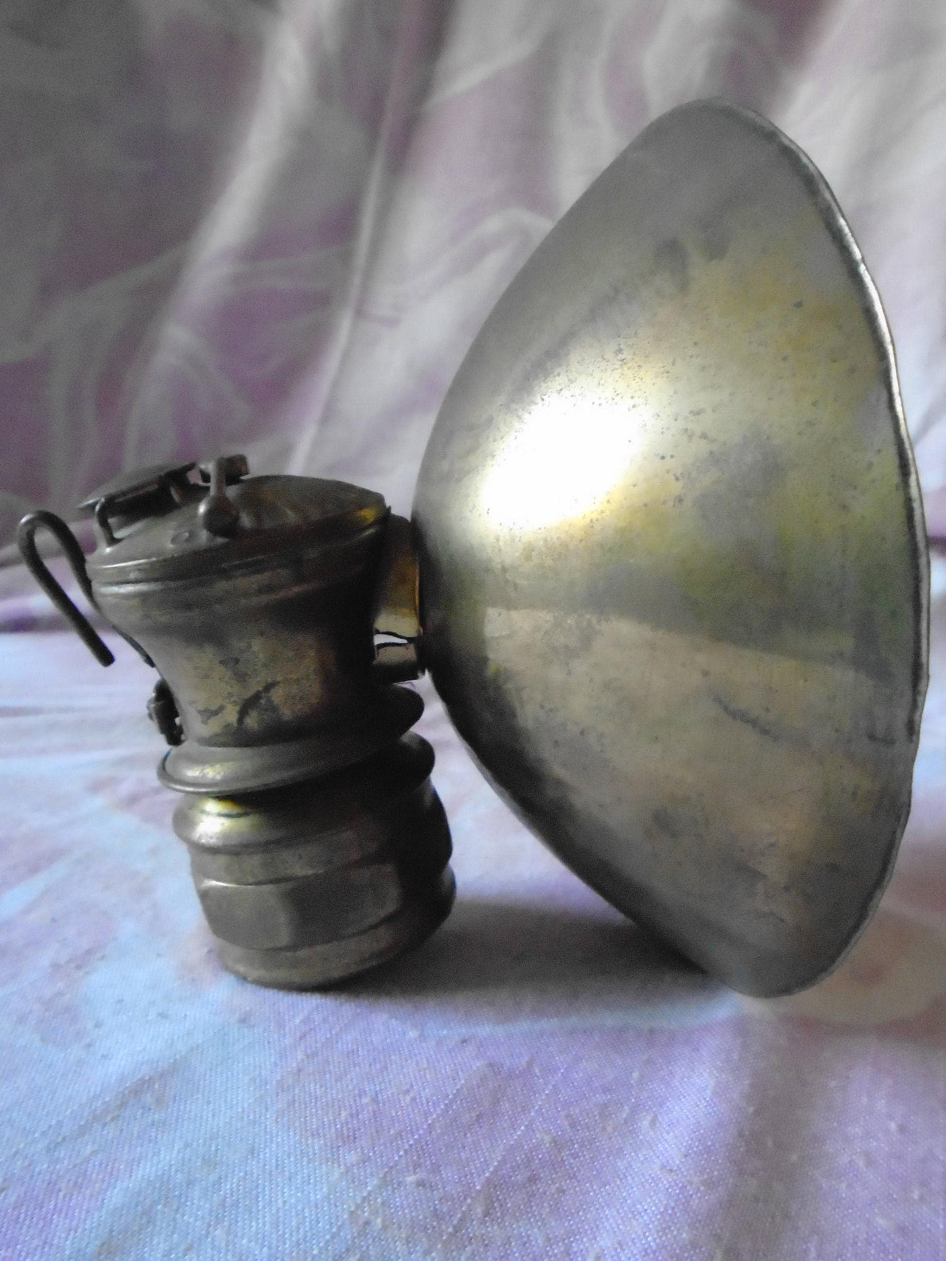 Lampe vintage avec abat-jour métal couleur charbon RALF
