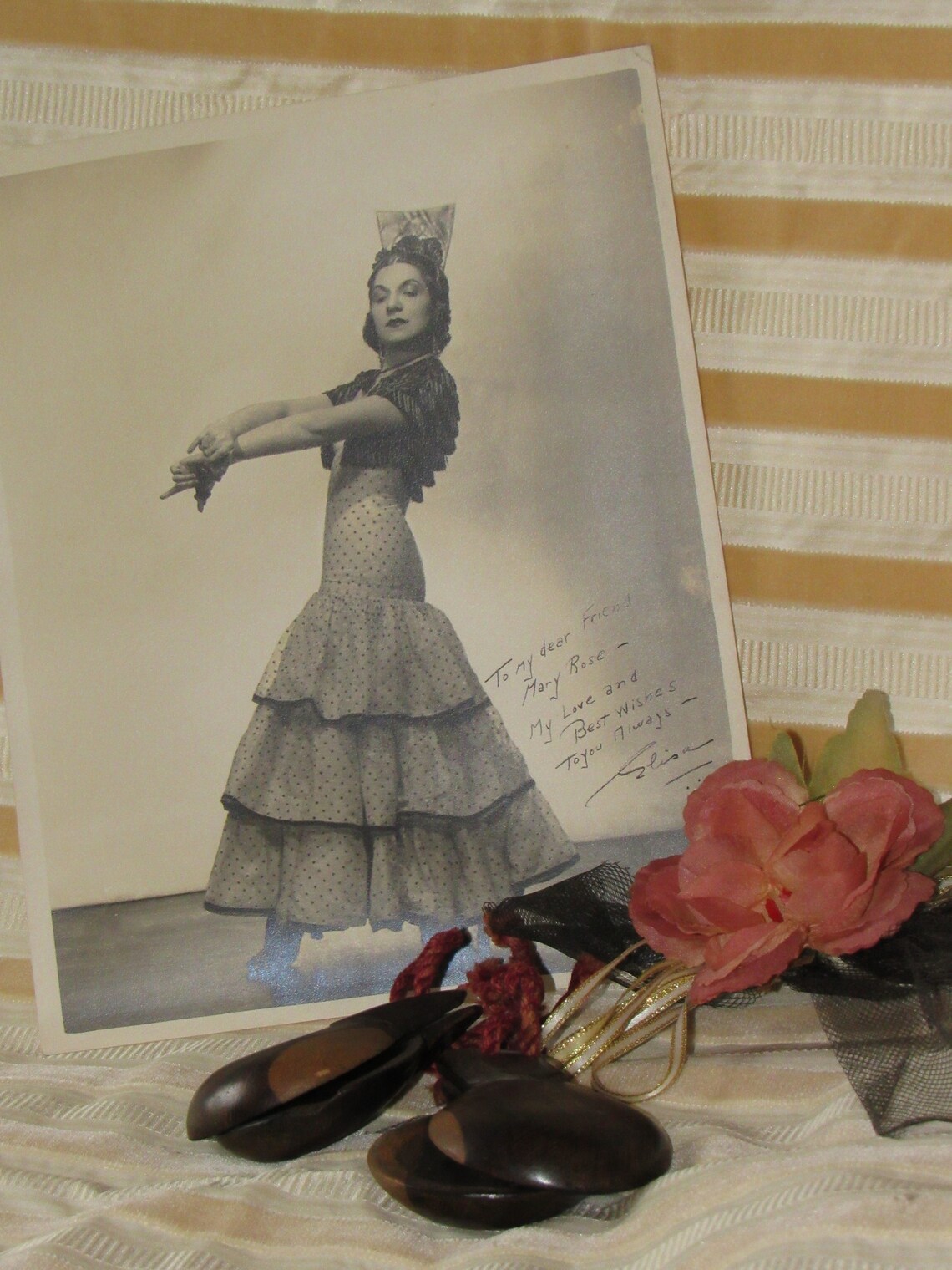 Vintage Professional Wood Flamenco Dancers Etsy