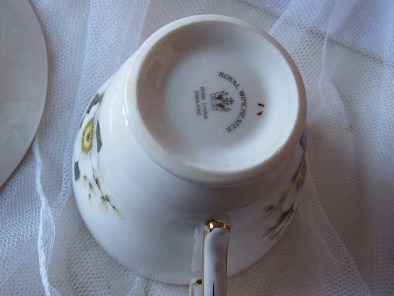 Vintage Royal Winchester Cup and Saucer Bone China Made in Etsy