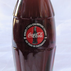 Vintage Coca -Cola, Coca- Cola Bottle, World&#39;s 1st, Coca-Cola Bottling Company, 100 Years, Chattanooga TN, 1899-1999, Collectible Bottle