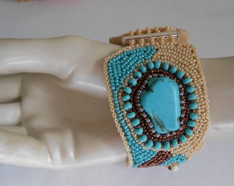 Turquoise Tuscan Bracelet/OOAK