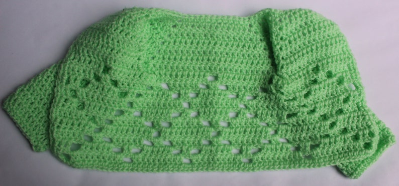 Diamond Sweater Crochet Pattern Newborn to Three Months Boy or Girl Pattern zdjęcie 3