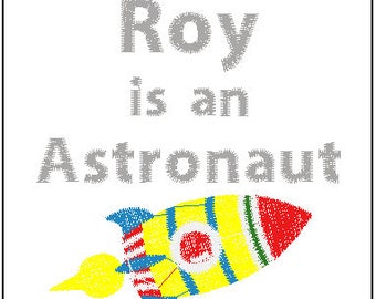 Personalized Book for Child or Baby - Felt Book - Astronaut - Personalized Story Book - Baby Gift - Child Gift - Astronaut Story