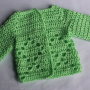 Diamond Sweater Crochet Pattern Newborn to Three Months Boy or Girl Pattern zdjęcie 5