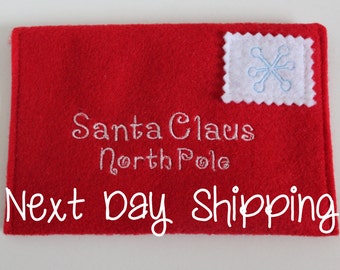 In Stock - Santa Claus Envelope for Christmas Tree - Letter to Santa Envelope - Christmas Tradition - Family Tradition