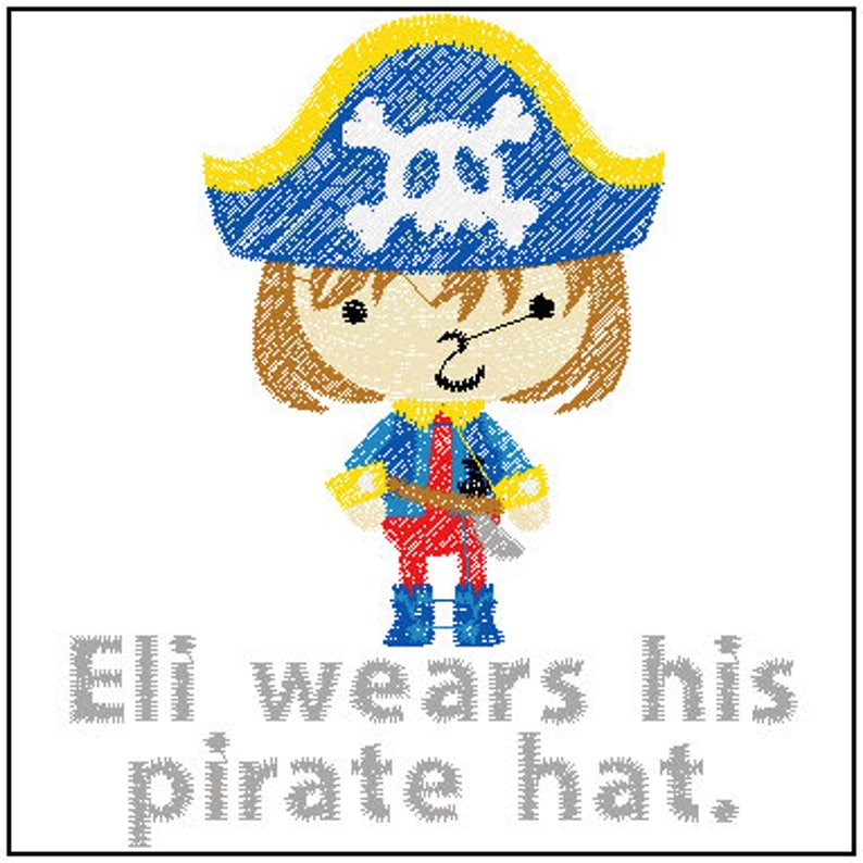Personalized Book for Child or Baby Felt Book Pirate Personalized Story Book Baby Gift Child Gift Pirate Story image 2