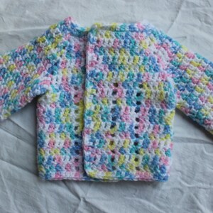 Summer Sweater Crochet Pattern Newborn to Three Months Boy or Girl Sweater Pattern image 4