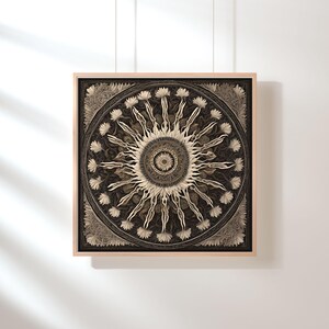 Mandala Magic: AI-Generated Digital Poster for Wall Art, Home Decor, and Mindfulness