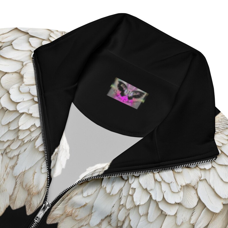Angel Wings-jas van gerecyclede stof, unisex 3D-trui afbeelding 13