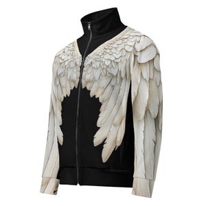 Angel Wings-jas van gerecyclede stof, unisex 3D-trui afbeelding 11