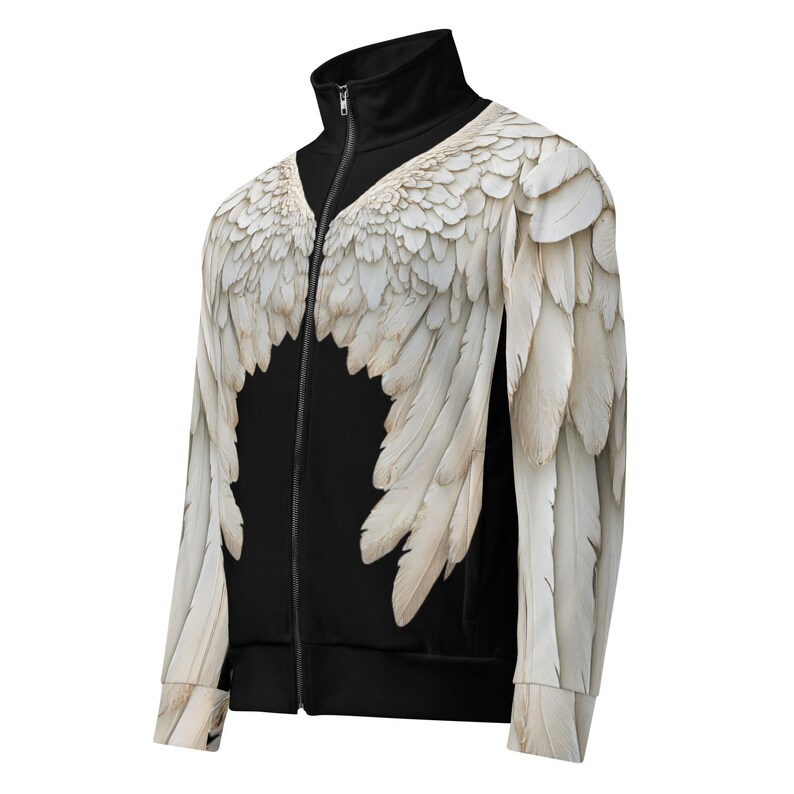 Angel Wings-jas van gerecyclede stof, unisex 3D-trui afbeelding 11
