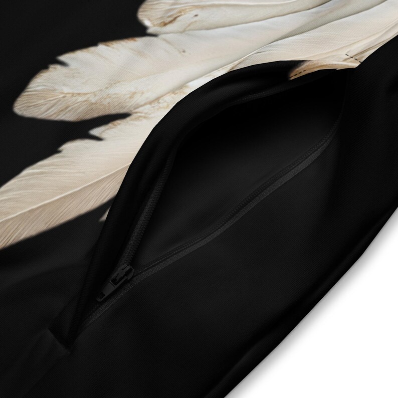 Angel Wings-jas van gerecyclede stof, unisex 3D-trui afbeelding 12