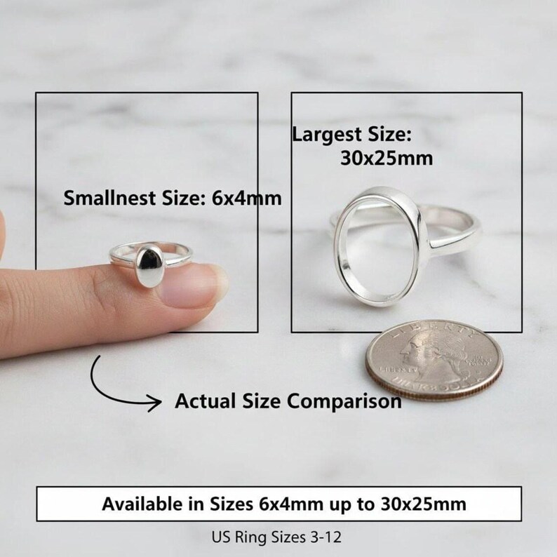 Gold Plated Sterling Silver Rectangle Bezel Ring: DIY Cabochon Setting ...