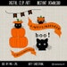 Halloween Black Cat Pumpkin Printables, Digital Clip Art, Fabric Transfer, Party Decorations, Tags, Gift Cards, Commercial Use