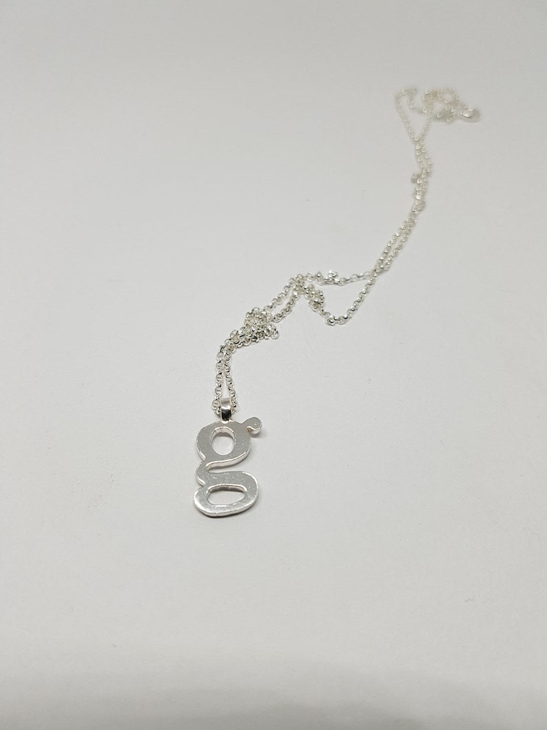 G Jewellery Silver Necklace Gift for her Letter G Pendant G necklace Silver necklace Alphabet Necklace G jewellery Letter Necklace