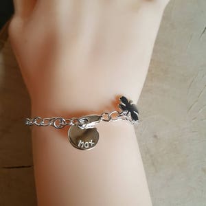 Charm bracelet, Sterling silver  Bracelet, Personalised bracelet, Girlfriend Gift ,Mothers gift, Gift for her, Charm Bracelet