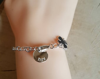 Charm bracelet, Sterling silver  Bracelet, Personalised bracelet, Girlfriend Gift ,Mothers gift, Gift for her, Charm Bracelet