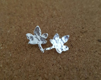 Leaf Earrings Nature earrings Silver leaf earrings Leaf jewelry Leaves earrings Earrings Silver earrings Leaf Silver leaves