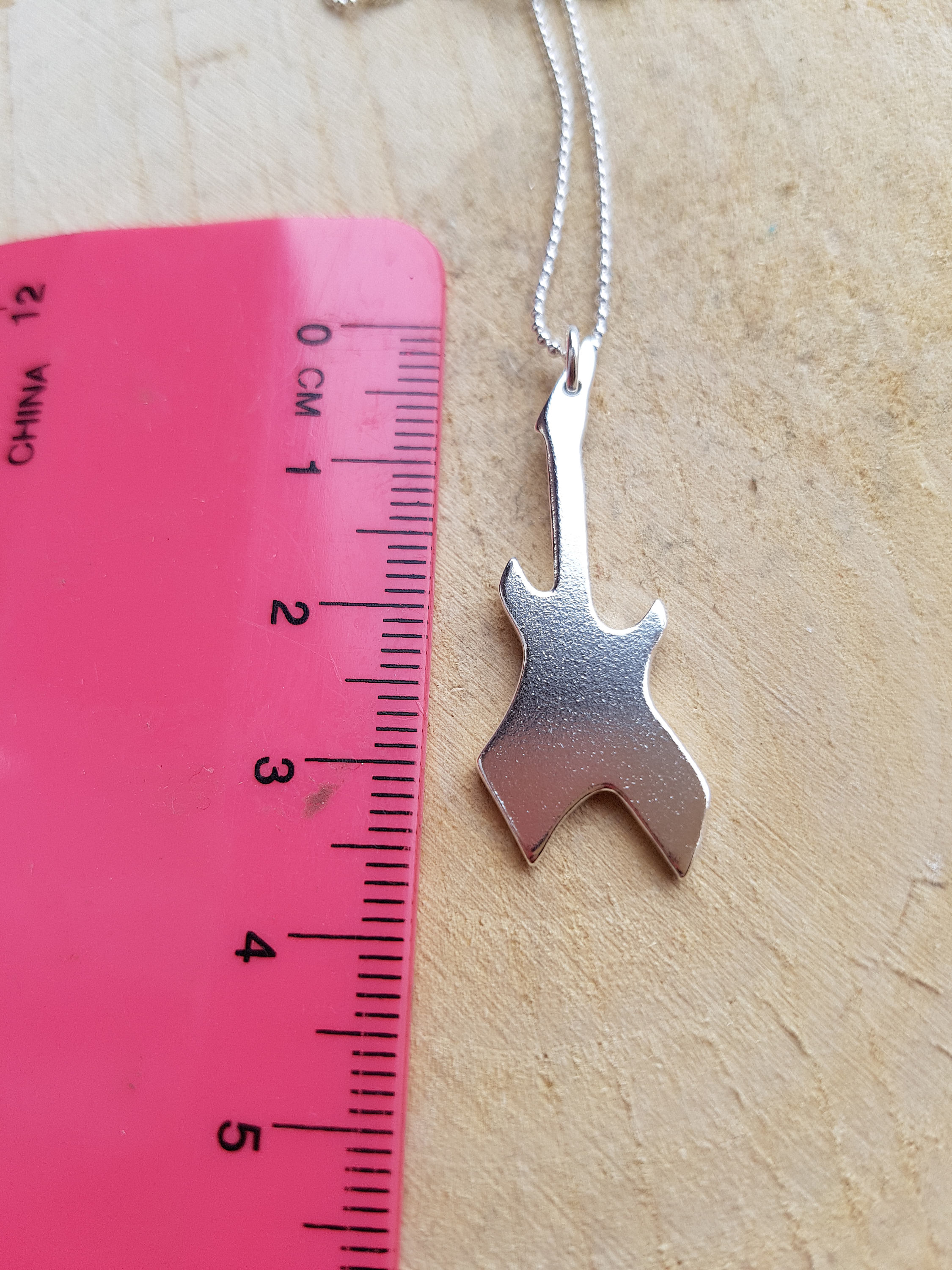 Guitar Necklace Pendant Guitar Jewelry Music Necklace Etsy UK