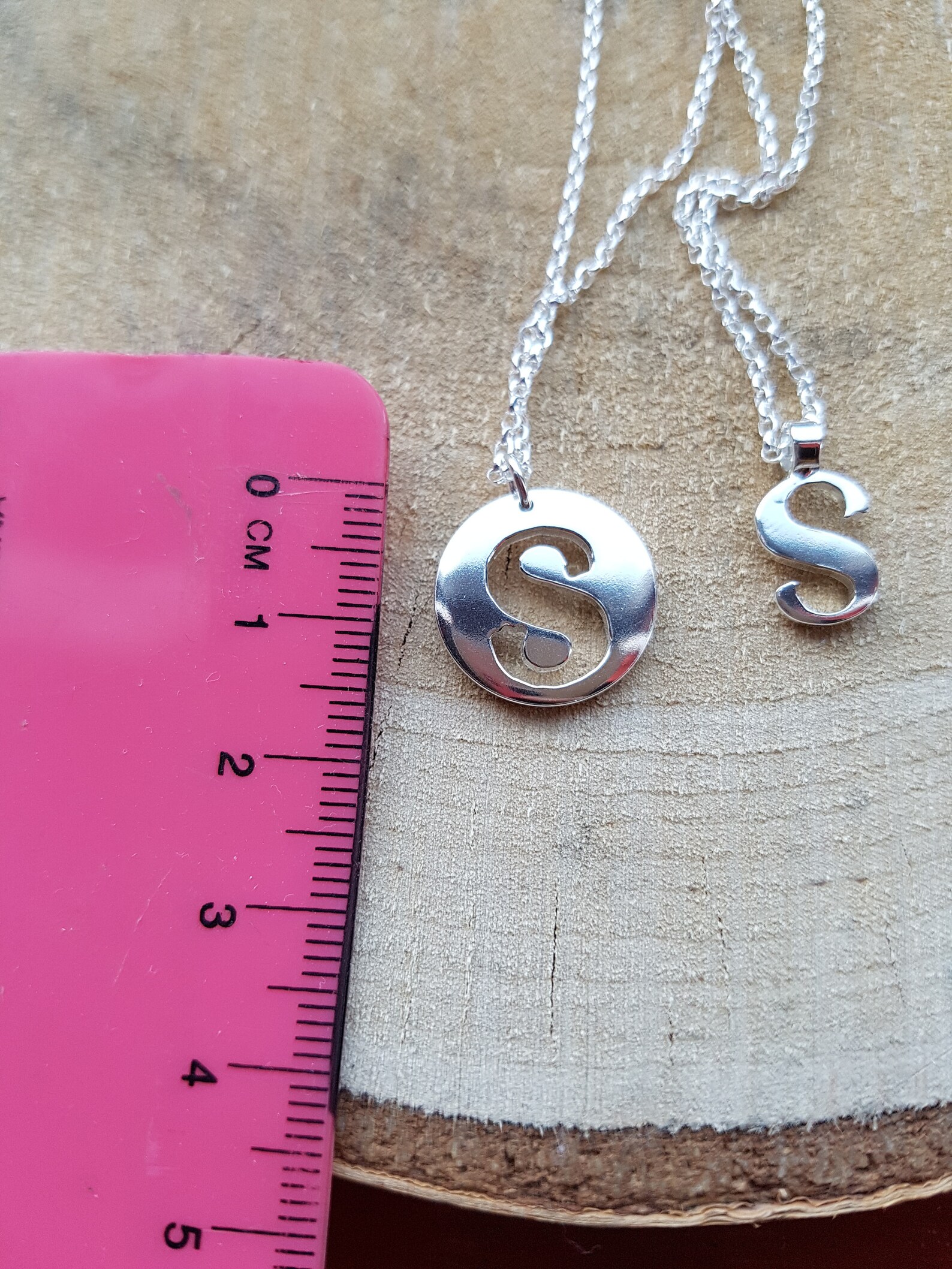 Letter S Necklace Letter Necklace Initial Necklace S Necklace Etsy UK