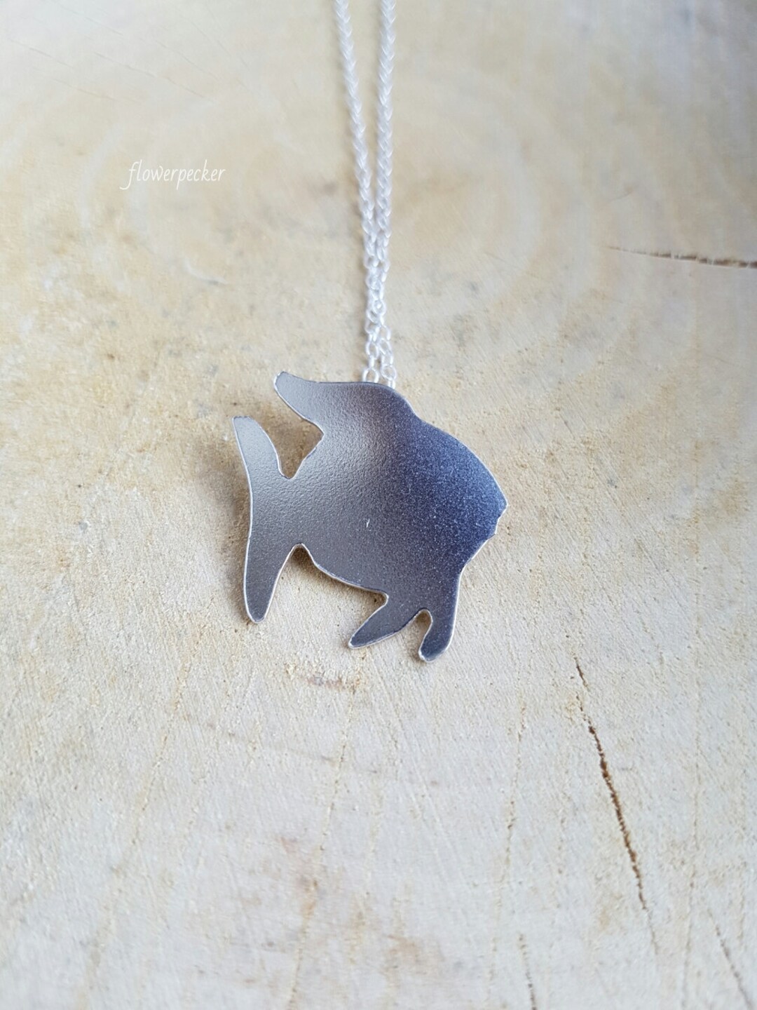 Sterling Silver Fish Pendant Necklace: Handmade Minimalist Jewelry - Etsy