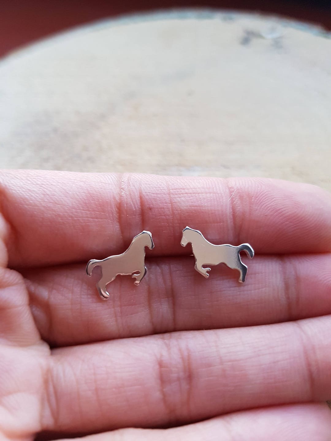 Colgante De Caballo Gris árabe En Plata De Ley, Joyería De Caballo