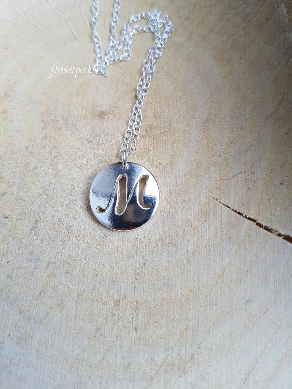 【HYERES LOR】Name rock silver necklace M HYERES LOR】Name rock silver necklace M Gothic Nameplate