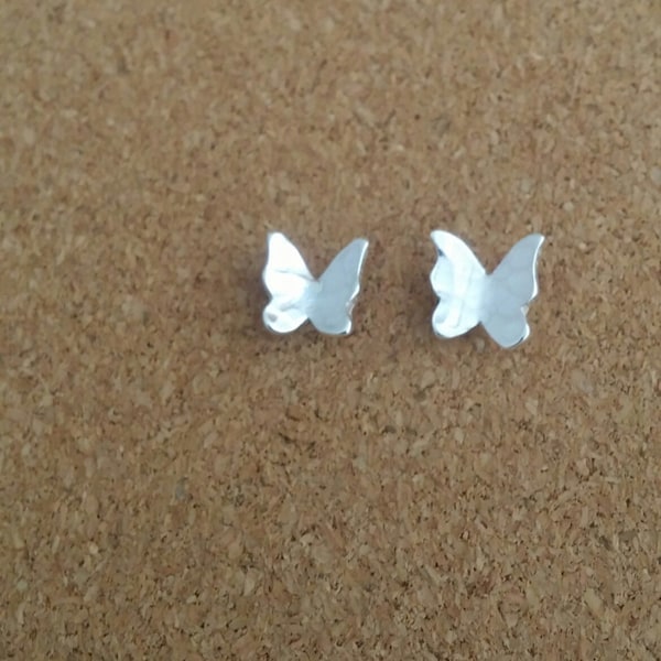 Butterfly Stud Earrings Sterling Silver