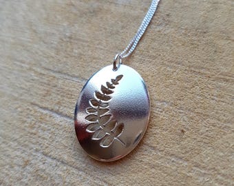 Fern Necklace, Sterling Silver Fern, Nature Jewellery, Fern Jewellery, Botanical Necklace, Leaf Necklace, Fern Pendant