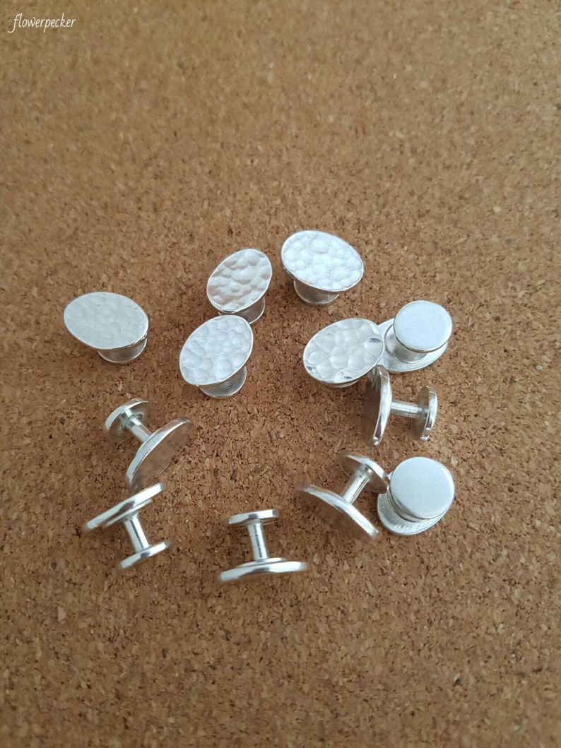 Stud Set Shirt Stud Tuxedo Stud Studs Shirt Button Silver Etsy UK