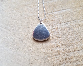 Collana Con Plettro Per Chitarra In Argento Sterling 925, Ciondolo A Forma Di Plecco, Regalo Per Musicisti, Catena Regolabile 18+2 Pollici