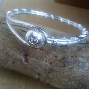 Silver Bracelet, Silver Bangle, Sterling Silver Bracelet, Chunky Bangle, Gift for Her, Bangle Bracelet, Minimalist Bangle, Solid Bangle