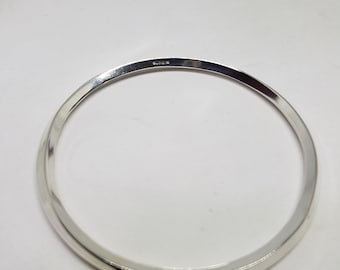 Sterling Silber Minimalist Armreif