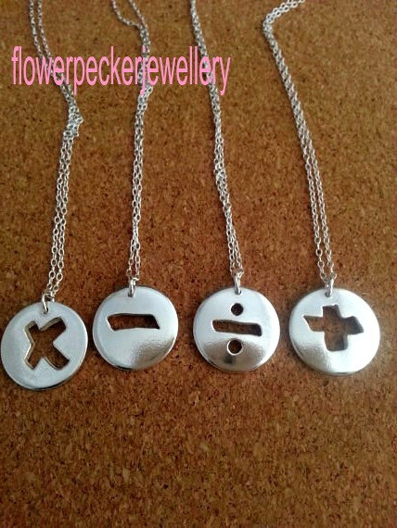 Math Necklace Math Jewelry Geek Math Gift Teacher's Etsy UK