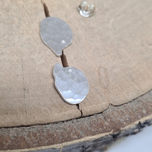 Strukturierte Sterling Silber Igel Ohrstecker: Tierschmuck