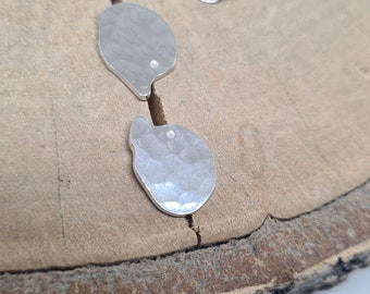 Textured Sterling Silver Hedgehog Stud Earrings: Animal Jewelry