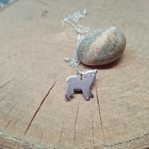 Lamb Necklace, Lamb Pendant, Lamb jewellery, Gift for her, Silver Lamb Necklace, Sterling silver lamb, Sheep Necklace, Ram necklace