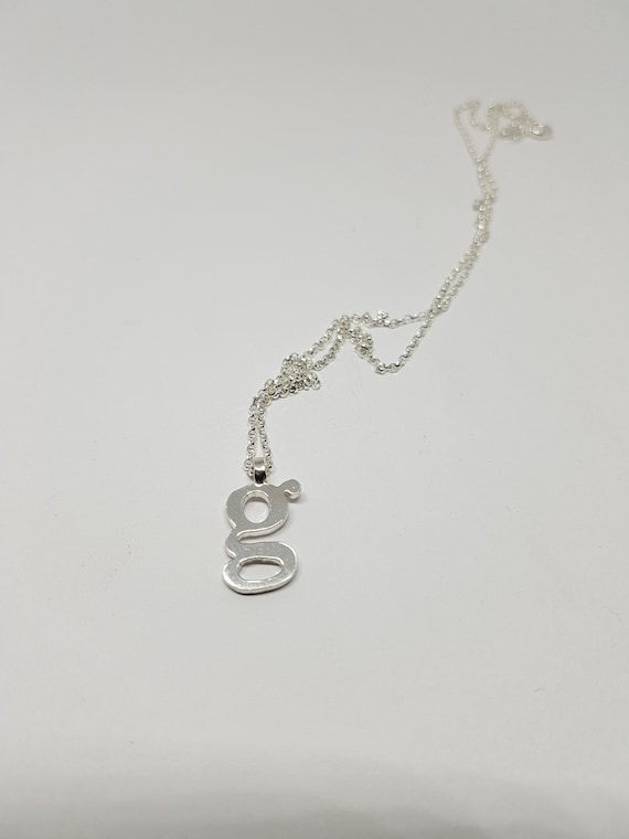 G Necklace Letter Silver Jewellery - Letter G Pendant Necklace G Necklace Letter Silver Jewellery - Letter G Pendant Necklace