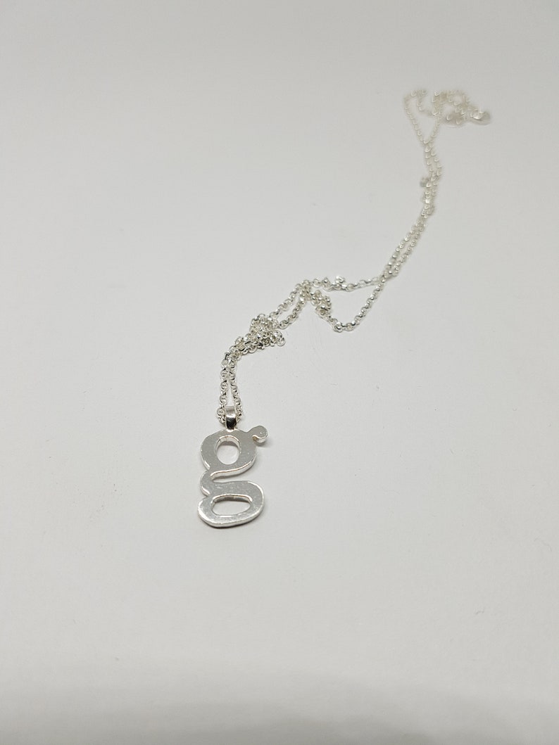 G Jewellery Silver Necklace Gift for her Letter G Pendant G necklace Silver necklace Alphabet Necklace G jewellery Letter Necklace