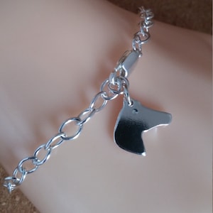 Horse charm silver bracelet, Gift for her