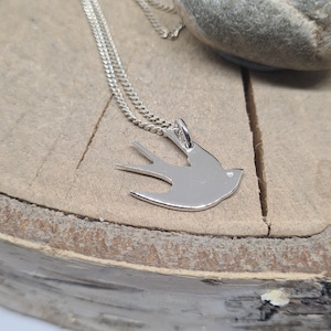 Swallow necklace sterling silver Bridesmaid gift