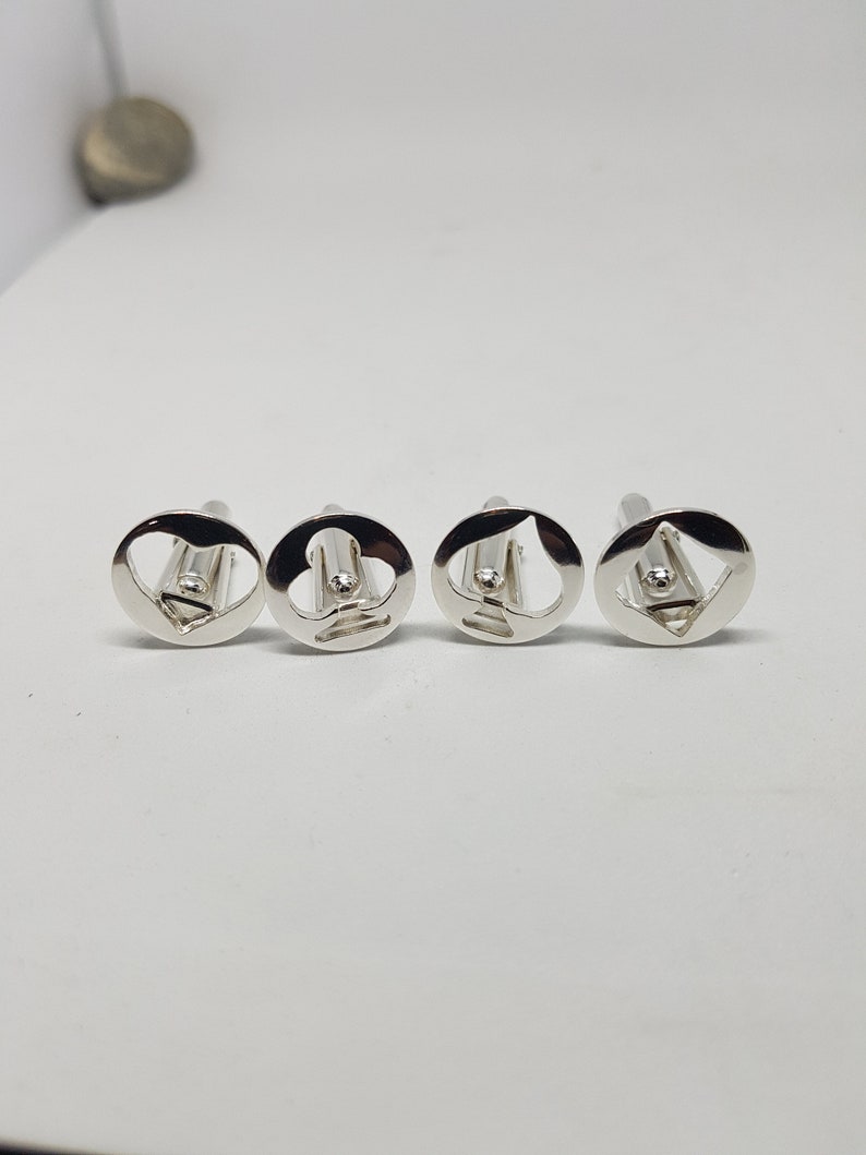 Playing Card Cufflinks Silver Cufflinks