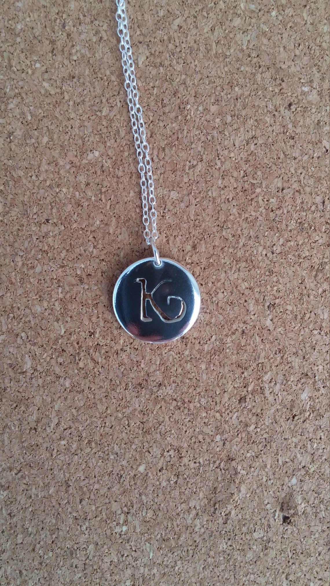 Letter K Necklace Letter K Jewelry Monogram Pendant Etsy UK
