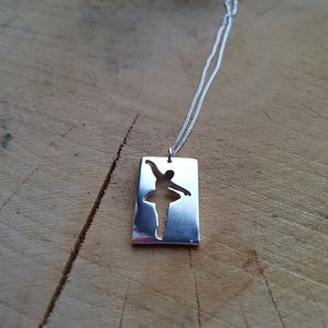 Sterling Silver Ballerina Necklace: Dancer Gift