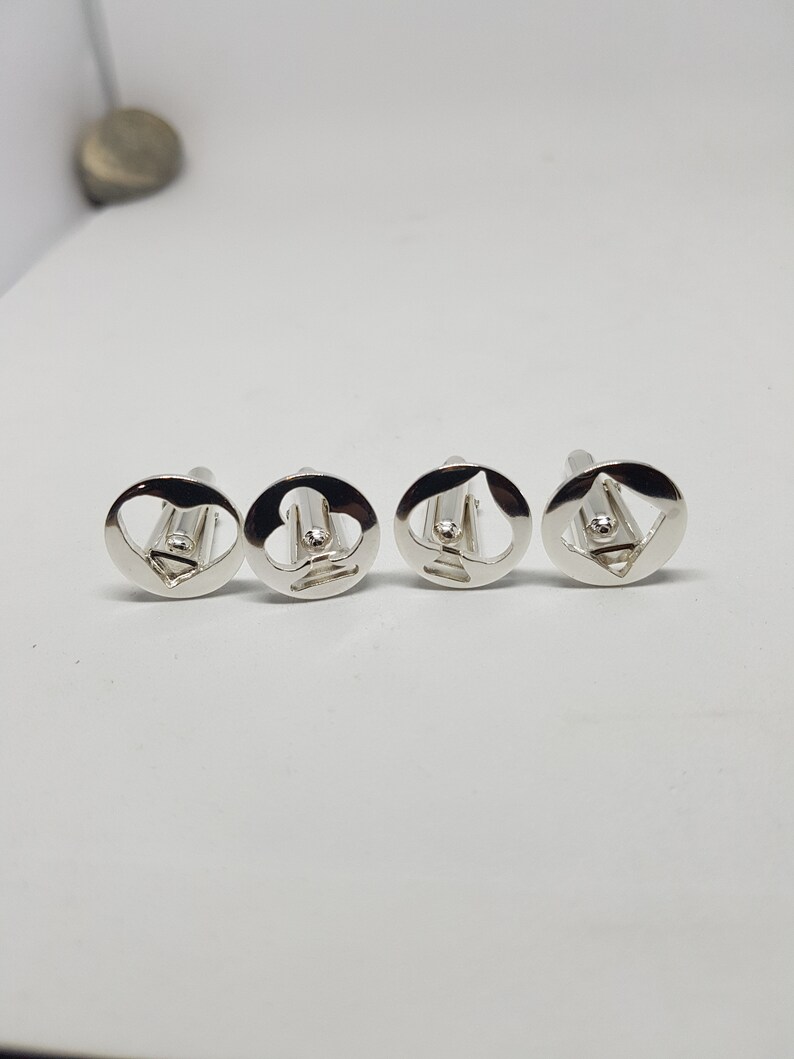 Playing Card Cufflinks Silver Cufflinks