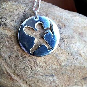 Angel necklace, Cherub necklace, Silver necklace, Pendant necklace, Sterling necklace, Religious jewelry, Protection pendant, Cherub gift image 2