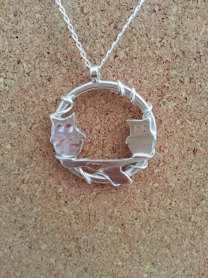 Collana Gufo In Argento 925 Per Donne | Ciondolo Gufo Sull'Albero | Gioiello Significativo Per Nonna, Mamma O Figlia