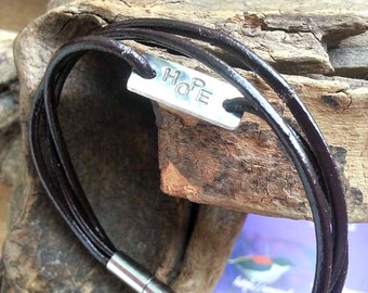 Custom made Leather Bracelet Men's Personalized Jewellery Men's Leather bracelet